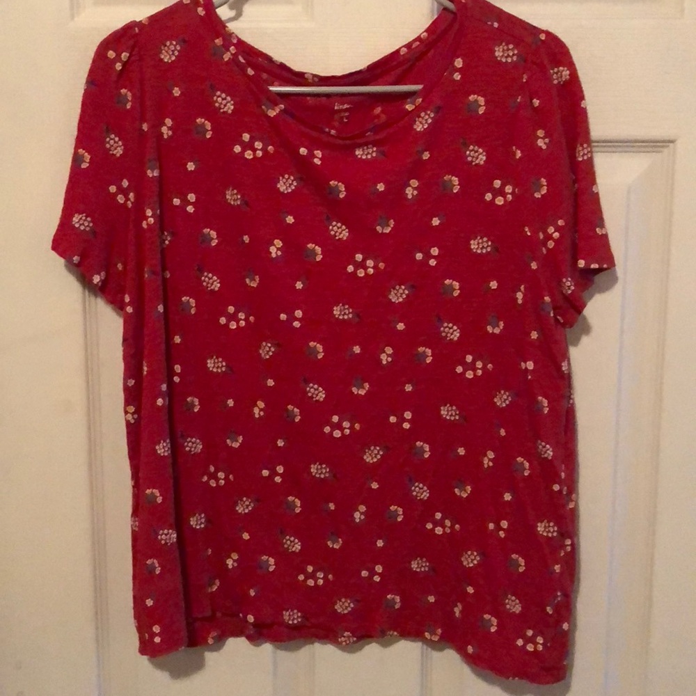 Loft linen cute floral top. Worn once!
